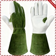[leipupa] Bovine Leather Work Gloves Wear-Resistant Leather Work Gloves Cut-Resistant Hand Protectio
