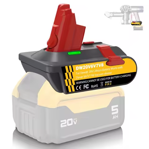 3-in-1 Upgrade Adapter DW20V6V7V8 for DeWalt 20V Battery Converted To for Dyson V6/V7/V8 Vacuum Clea