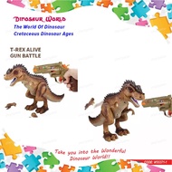 "Knock Down T-Rex" Dinosaur Robot Toys WS5371-1 Remote Control Gun Action Spray Smoke With Light & S