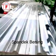 atap spandek transparan bening 6 meter