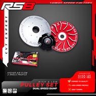 RS8 PULLEY SET WITH DRIVE FACE CLICK150I/CLICK125I  (TARAGSIT)