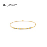 MJ Jewellery 916/22K Gold Beaded Bracelet T122