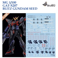 [GUGU STUDIO] MG157 MG 1/100 GAT-X207 BLITZ GUNDAM WATER SLIDE DECAL