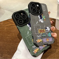 Leather Casing for iPhone X XR Xs 13 12 11 Pro Max 7 8 6 6S 16E 16 15 14 Plus Ins Style Silicone Sof