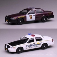 [925hot]596 1:64 Alloy car model Ford Crown Victoria CV American State Police Police Car Toy Collect