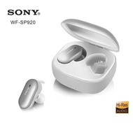 หูฟังเพลงสเตอริโอหูฟังบลูทูธเบสไร้สาย SONY WF-SP920ของแท้กันน้ำสำหรับกีฬาชุดหูฟังหูฟังมีไมค์ TWS