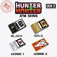 Atm card sticker Anime HxH Hunter x Hunter License Stickers skins for ATM or beep card
