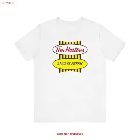 Tim Hortons Always Fresh Bella Canvas T Shirt vintage Washed homme Versatile Soft Casual streetwear 