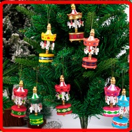 Christmas Carousel Decoration Wooden Christmas Decorations Christmas Mini Carousel Pavilions Horse O