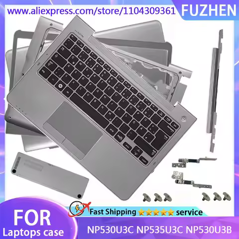 For NP530U3C NP535U3C NP530U3B LCD Back Cover/Front Frame/Palm Pad Keyboard/Bottom Cover/Hinge