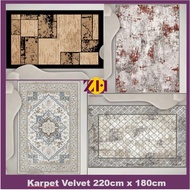 ZH Karpet Velvet 220cm x 180cm Velvet Nordic Carpet 3XL Hall Carpet