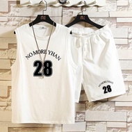Top/suit Vest Suit Men Waistcoat T-Shirt Summer Sleeveless Student Basketball Sports Five-point Shor