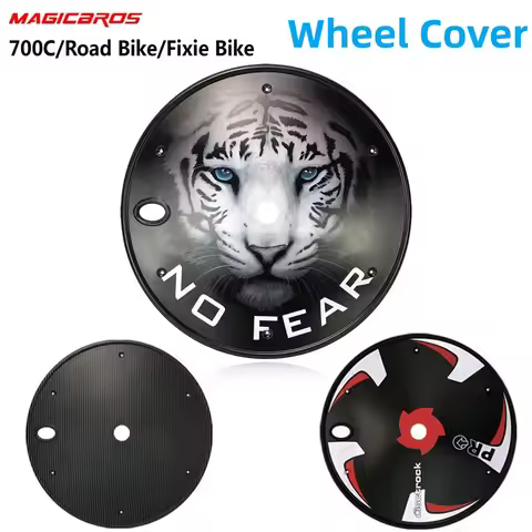 MAGICBROS 700C Single Speed Fixie Bicycle Wheel Cover 24MM 38/45MM 50MM For 700C Road Fixed Gear Gra