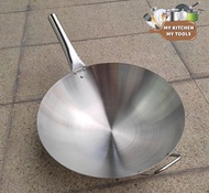 Premium Stainless Steel wok One Handle 36cm/ Wok stainless steel / wok one handle/36cm wok cover/wok