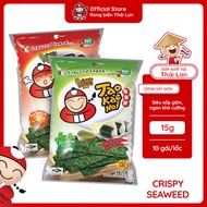 [MUA 5 GÓI TẶNG 1GÓI RONG BIỂN 25G] Snack Food Ăn Vặt Lá Rong Biển TaoKaeNoi CRISPY SEAWEED 15g Vị T