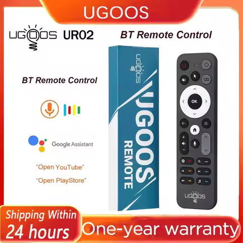 UGOOS UR02 BT Voice Remote Control Replacement for Ugoos SK1 TOX1 TOX3 AM6 AM8 AM6B PLUS X4 X4Q Cube