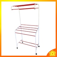 [OneHome] Drying Rack Clothes Towel Hang Dry Wheel Rak Ampaian Roda Sangkut Gantung Jemur Kering Kai