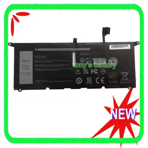 New DXGH8 Battery For Dell XPS 13 9370 9380 Inspiron 13 5390 5391 7391 7490 Latitude 3301 H754V HK6N