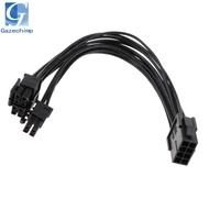 [Gazechimp] CPU 8-pin to 8+4pin Connector Power Supply Converter Cable Wire Black 20cm