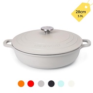 Aluminium Casserole Dishes with Lid Oven Proof Cookware – Non Stick Shallow Dutch Oven Cookware – In