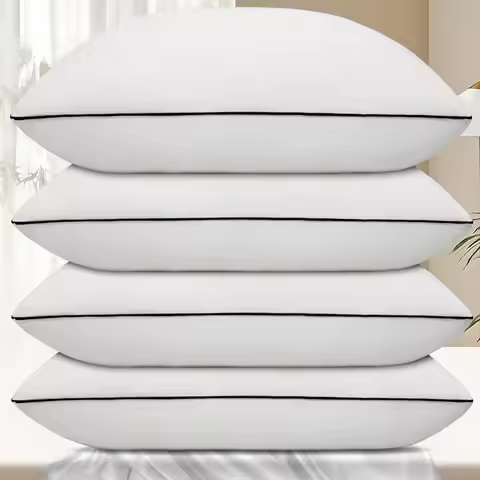 Hotel Collection Bed Pillows for Sleeping 4 Pack King Size Cooling Pillows Set of 4 for Back, Stomac