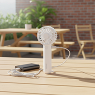 ESSAGER Portable Mini Desk Fan USB Rechargeable Handheld Cooling