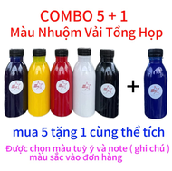 Combo 5+1 màu nhuộm vải Ecostar  thuốc nhuộm quần áo tại nhà  màu nhuộm quần  áo thun cotton