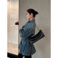 Alaia Alaia Le Click Baguette Hobo Crescent Clip Underarm Bag Shoulder Bag Cowhide