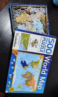 Puzzle world map