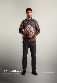 MOC Kemeja Batik Lengan Panjang Modern Fit TUNGGADEWA-BROWN