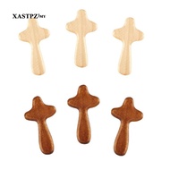 [ 3Pcs Hand Held Wood Cross,Wooden Holding Cross,Pocket Crosses,Prayer Cross for