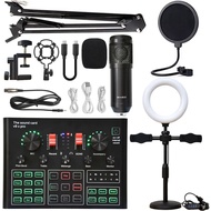 ✭New V9XPro BM800 Sound Card Studio Music Set Mixer Noise Reduction Portable Microphone Voice Live B