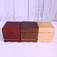 Rotating Girl Mechanical Retro Ballet Dancing Lettering Wooden Mirror Crafts Music Box Music Box Clo