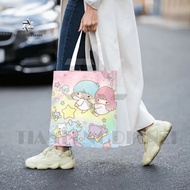 Sanrio Little Twin Stars Canvas Tote Shopping Bag Ladies Shopping Cloth Bag