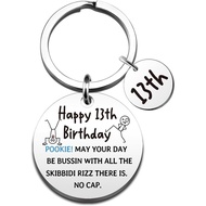 Stocking Stuffers for Teen Boys Funny 13 Years Old Birthday Gifts Unique 13 Years Old Keychain for D