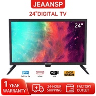 JEAANSP 24 Inch Digital Television Full HD LED + Android Smart 4K TV Box & Free Wall Bracket LED-24T