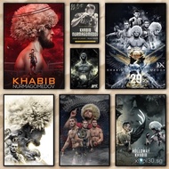UFC Khabib Nurmagomedov Painting Calligraphy HD Canvas Poster living room bedroom bar aesthetic deco