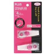 Plus Whiper MR Correction Tape Refill 4.2mm/5mm/ 6mm X 6m - Value Pack 2 In 1
