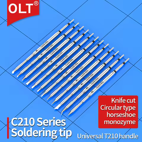 C210 Soldering Iron Tip Compatible with JBC T210 Handle CD-2SD/2SHE Welding Station Nozzle C210001/0