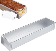 Rectangular Cake Baking Pan: Nonstick Tiramisu Pan Cheesecake Pan with Removable Baffle Plate, for T