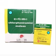 CTM Per Sheet contains 12 tablet CeTeMe/ Per Sheet
