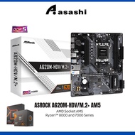 Asrock A620M-HDV/M.2 AM5 MAINBOARD COMBO AMD RYZEN 7 7800X3D / 7700X / 7700 RYZEN 5 7600X / 7600