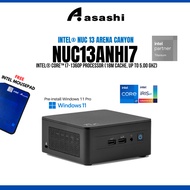 ASUS Intel NUC 13 Pro Kit NUC13ANHi7 Mini PC Barebone DIY Desktop 13th Gen Arena Canyon - Kingston NV2 DDR4