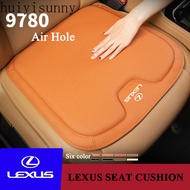 HYS Car Seat Cushion Napa Leather Driver's Front Seat Protector Cover Breathable Backseat Mat for Le