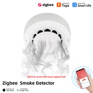 Smart Graffiti zigbee Smoke Reminder Detector Smart Smoke Detector Fire Smoke Alarm Ready stock 11.1