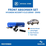 SACHS Shocks Absorber Front Set HYUNDAI ACCENT II (LC) - 2000 - 2005 - 313 837_838