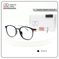 [DJAVA OPTIK] Frame Parish - Kacamata Bulat Photocromic Blueray Minus Antiradiasi Lentur Anti Patah