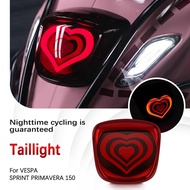 Motorcycle LED Taillight Assembly Heart Turn Signal Light Rear Warning Lamp for Sprint 150