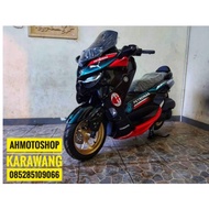 PAKET FULLBODY NEW YAMAHA NMAX 2020 PREDATOR PERPADUAN WARNA HITAM MERAH
