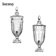 Ioensy Clear Glass Jug for Cold Water, 3L Capacity with Lid, Ideal for Juices